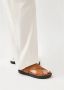 ALOHAS Bruine leren sandalen 3cm hak Brown Dames - Thumbnail 4