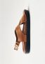 ALOHAS Bruine leren sandalen 3cm hak Brown Dames - Thumbnail 5