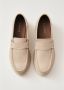 ALOHAS Obsidian Cream Leather Loafers Beige Dames - Thumbnail 3
