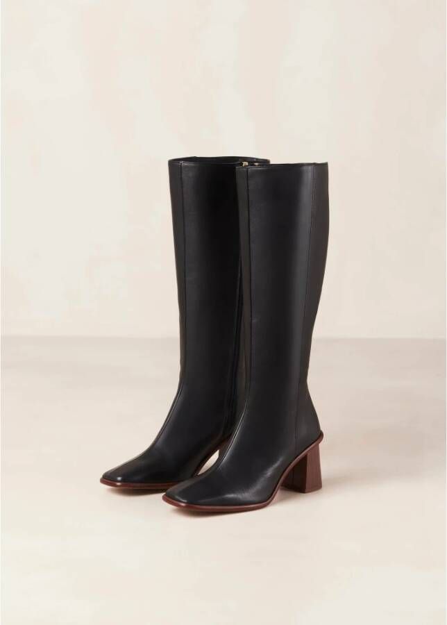 ALOHAS Oost Leren Laarzen Black Dames