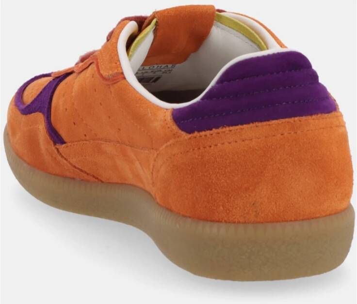 ALOHAS Oranje Leren Sneakers Orange Dames