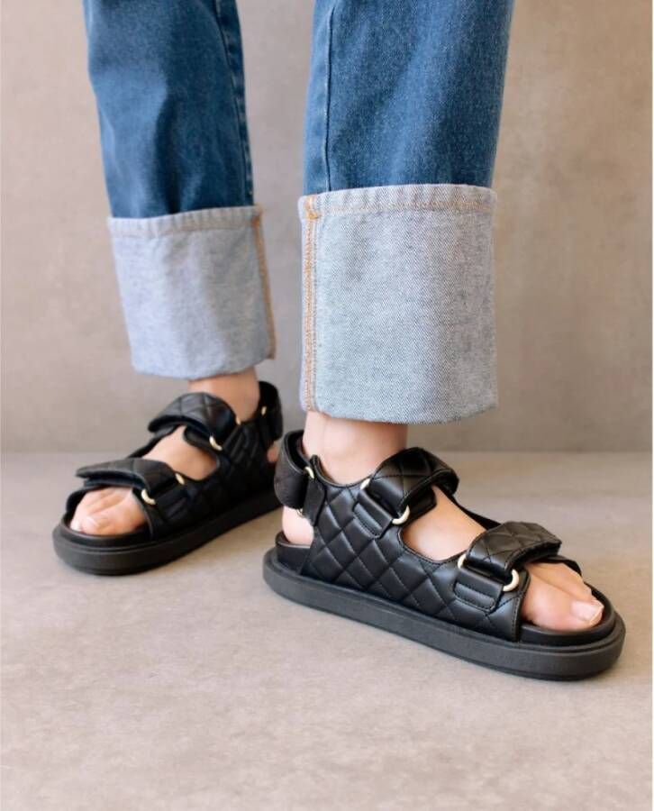 ALOHAS Platte sandalen Zwart Dames