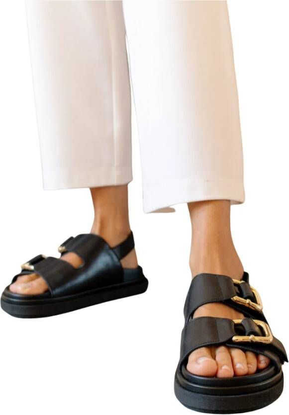 ALOHAS Platte sandalen Zwart Dames