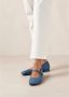 ALOHAS Por Do Sol Denim Blue Denim Ballet Flats Blue Dames - Thumbnail 3
