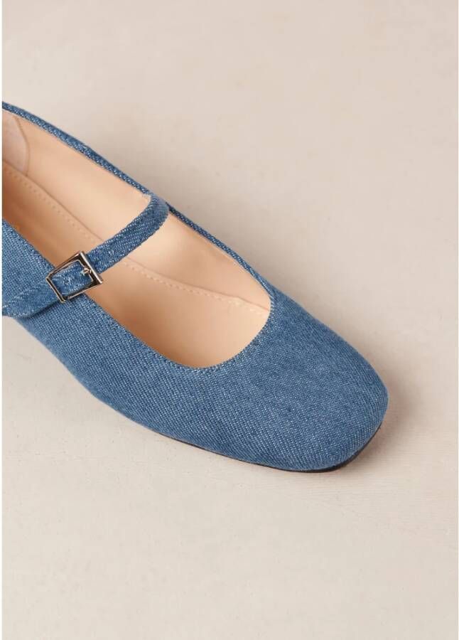 ALOHAS Por Do Sol Denim Blue Denim Ballet Flats Blue Dames