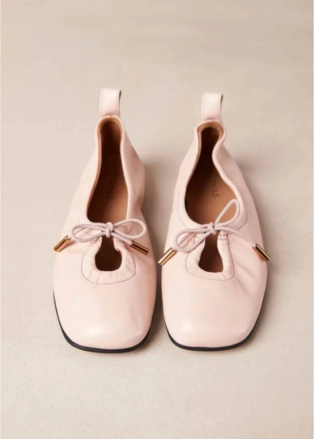 ALOHAS Roze Leren Ballet Flats Pink Dames