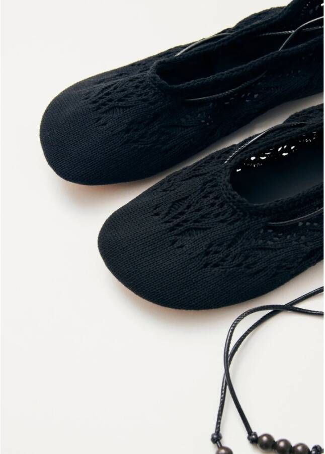 ALOHAS Rozemarijn gehaakte balletflats Black Dames