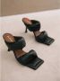 ALOHAS Twist Strap Sandals Zwart Dames - Thumbnail 7