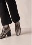 ALOHAS Zwarte laarzen met ruitjesdetails Zwart Dames - Thumbnail 6