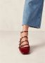 ALOHAS Luke Onix Wijn Bourgondië Leren Ballet Flats Red Dames - Thumbnail 2