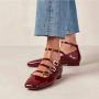 ALOHAS Luke Onix Wijn Bourgondië Leren Ballet Flats Red Dames - Thumbnail 4