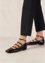 ALOHAS Zwart leren balletflats Black Dames - Thumbnail 5