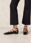 ALOHAS Zwart leren balletflats Black Dames - Thumbnail 6