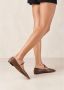 ALOHAS Bruin Leren Ballet Flats Brown Dames - Thumbnail 2