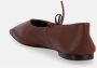ALOHAS Bruin Leren Ballet Flats Brown Dames - Thumbnail 11