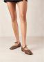 ALOHAS Bruin Leren Ballet Flats Brown Dames - Thumbnail 6