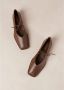 ALOHAS Bruin Leren Ballet Flats Brown Dames - Thumbnail 7