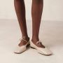 ALOHAS Sway Crème Leren Ballet Flats White Dames - Thumbnail 4