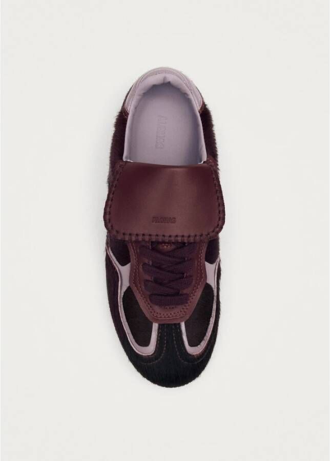 ALOHAS Tb.490 Club Soft Burgundy Leren Sneakers Red Dames