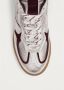 Alohas Tb.490 Graan Glanzend Zilver & Burgundy Leren Sneakers - Thumbnail 2