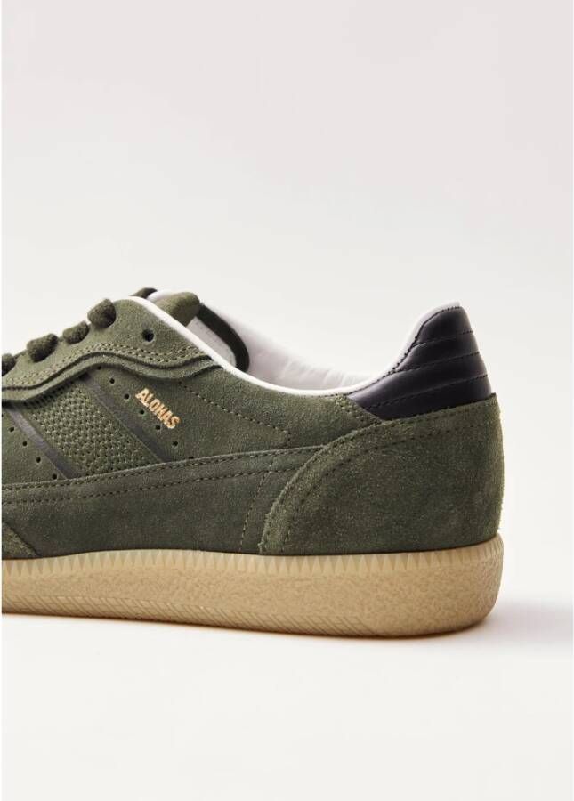 ALOHAS Tb.490 Rife Dusty Olive Leren Sneakers Green Dames