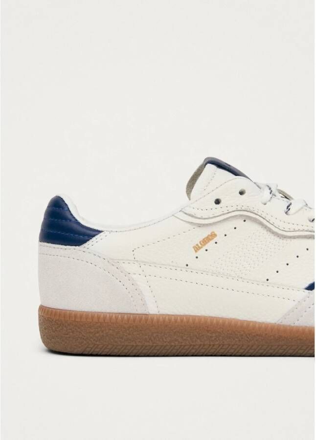Alohas Tb.490 Rife Grain White Navy Leren Sneakers