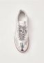 ALOHAS Tb.490 Rife Shimmer Zilver Crème Leren Sneakers Gray Dames - Thumbnail 5