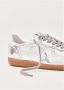 ALOHAS Tb.490 Rife Shimmer Zilver Crème Leren Sneakers Gray Dames - Thumbnail 6