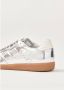ALOHAS Tb.490 Rife Shimmer Zilver Crème Leren Sneakers Gray Dames - Thumbnail 7