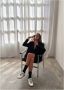 ALOHAS Tb.490 Rife Shimmer Zilver Crème Leren Sneakers Gray Dames - Thumbnail 10