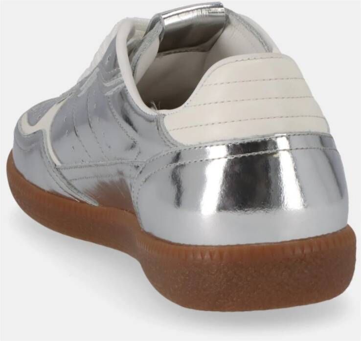 Alohas Tb.490 Rife Shimmer Zilver Crème Leren Sneakers