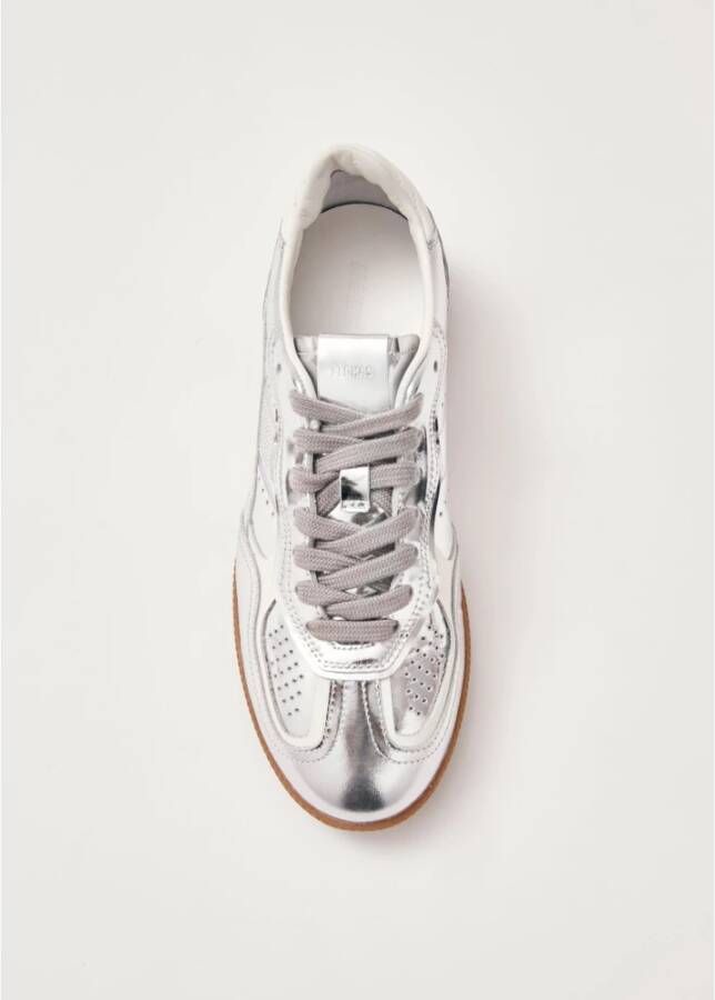 ALOHAS Tb.490 Rife Shimmer Zilver Crème Leren Sneakers Gray Dames