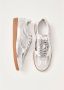 ALOHAS Tb.490 Rife Shimmer Zilver Crème Leren Sneakers Gray Dames - Thumbnail 5