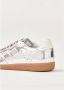 ALOHAS Tb.490 Rife Shimmer Zilver Crème Leren Sneakers Gray Dames - Thumbnail 6