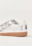 ALOHAS Tb.490 Rife Shimmer Zilver Crème Leren Sneakers Gray Dames - Thumbnail 16