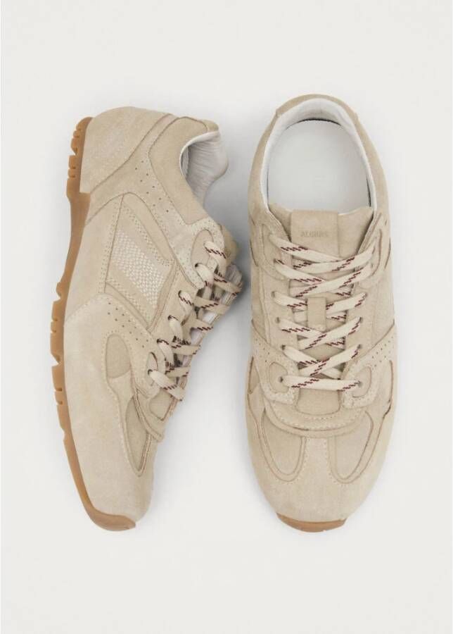 ALOHAS Tb.56 Suède Crème Leren Sneakers Beige Dames