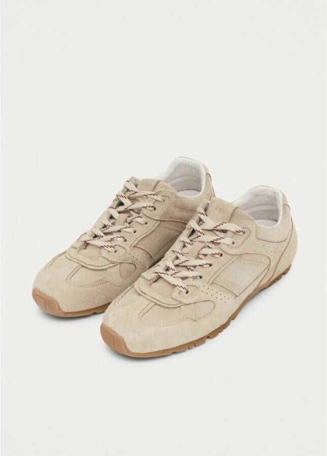 ALOHAS Tb.56 Suède Crème Leren Sneakers Beige Dames