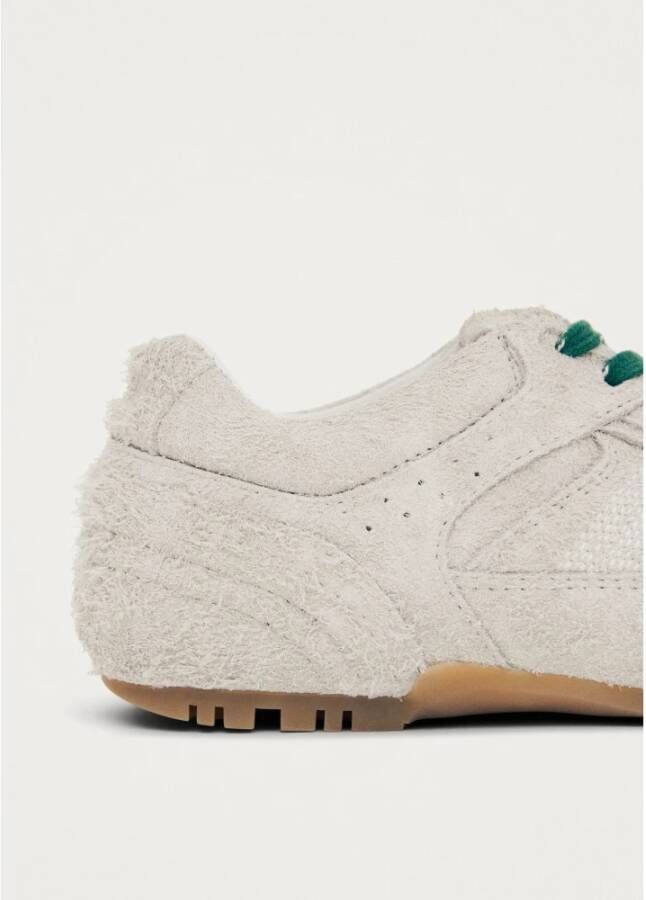 Alohas Tb.56 Suède Fuzzy Lichtgrijs Leren Sneakers
