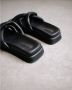 ALOHAS Slip On Kruis Sliders Black Dames - Thumbnail 8