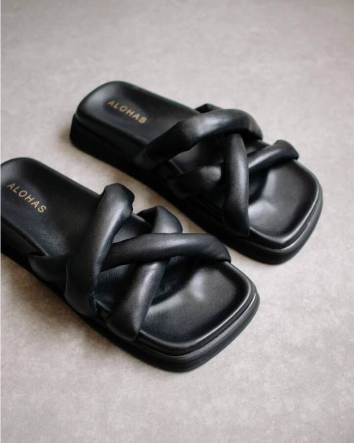 ALOHAS Teenslippers Sliders Zwart Dames