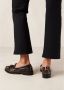 ALOHAS Terrane Geborsteld Muskaatbruin Leren Loafers Brown Dames - Thumbnail 2