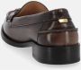 ALOHAS Terrane Geborsteld Muskaatbruin Leren Loafers Brown Dames - Thumbnail 11