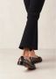 ALOHAS Terrane Geborsteld Muskaatbruin Leren Loafers Brown Dames - Thumbnail 6