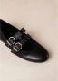 ALOHAS Thekla Zwarte Leren Ballet Flats Black Dames - Thumbnail 5