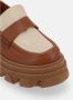 ALOHAS Trailblazer Bicolor Leren Loafers Brown Dames - Thumbnail 11
