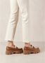ALOHAS Trailblazer Bicolor Leren Loafers Brown Dames - Thumbnail 4