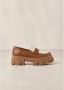 ALOHAS Trailblazer Bicolor Leren Loafers Brown Dames - Thumbnail 6