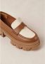 ALOHAS Trailblazer Bicolor Leren Loafers Brown Dames - Thumbnail 7