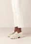 ALOHAS Cream Leather Loafers Trailblazer Style Beige Dames - Thumbnail 5