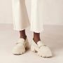 ALOHAS Cream Leather Loafers Trailblazer Style Beige Dames - Thumbnail 6